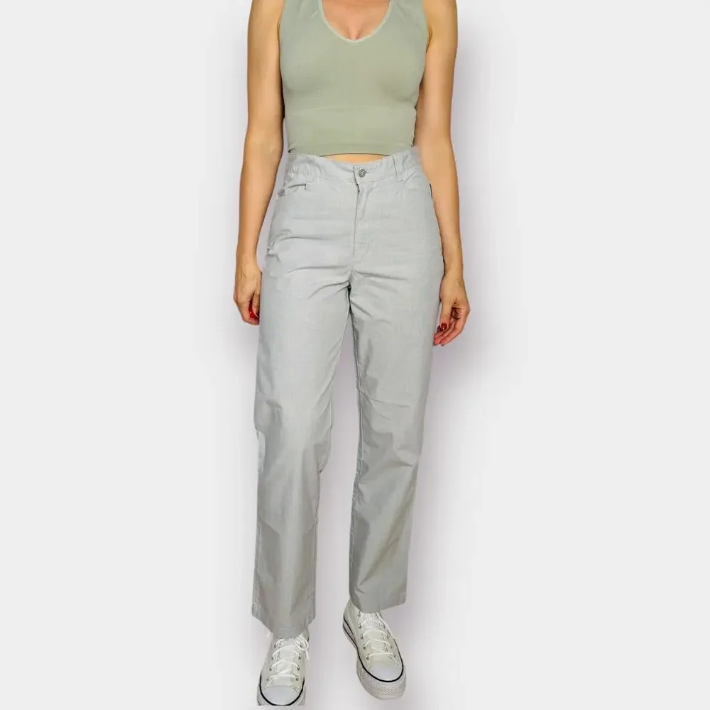 2000s Riders‎ casuals Gray Window Pane Slacks
